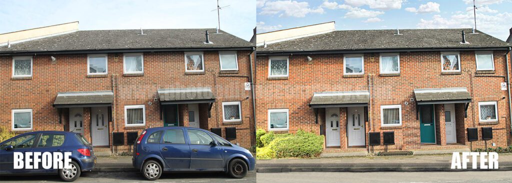 Car Removal Real Estate Photo Retouching