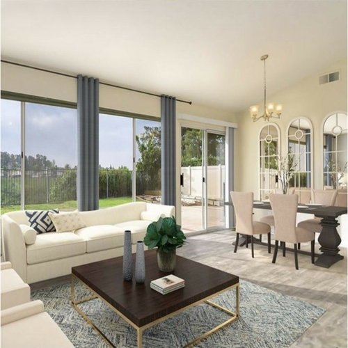 Virtual staging after