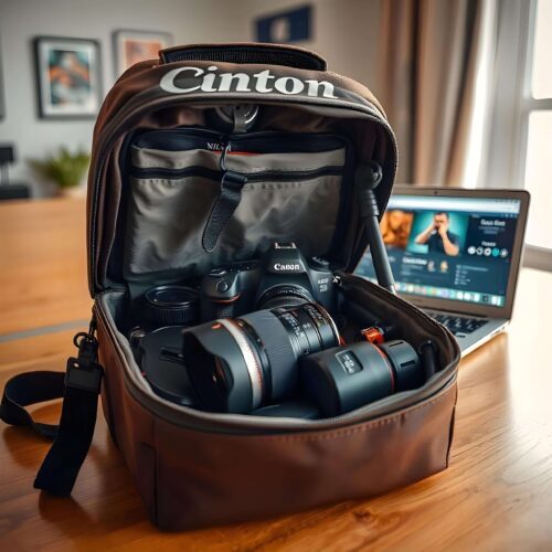 camera gear preparation, photography