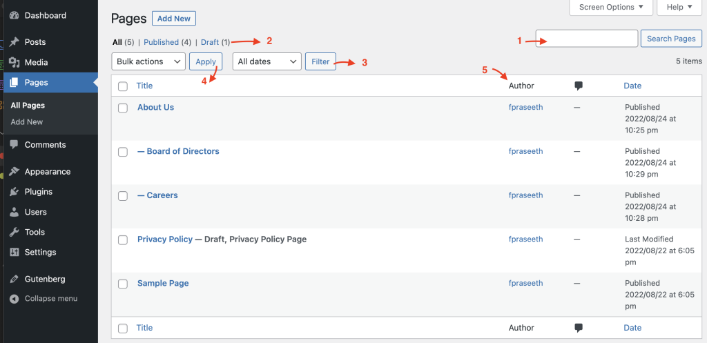wordpress basics