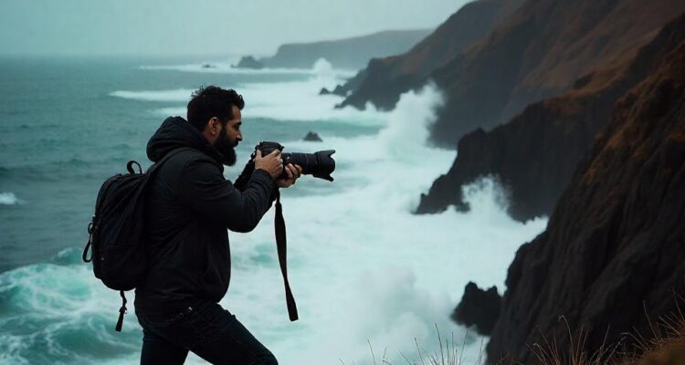 water in landscape photography