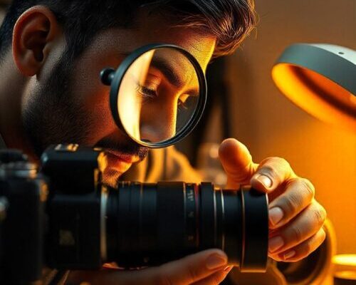 cleaning camera lenses