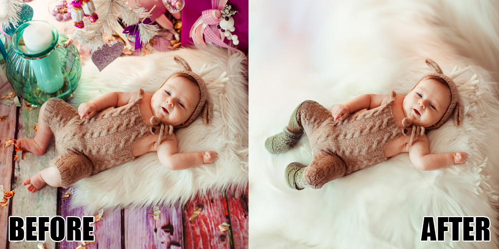 Background change portrait enhancement services
