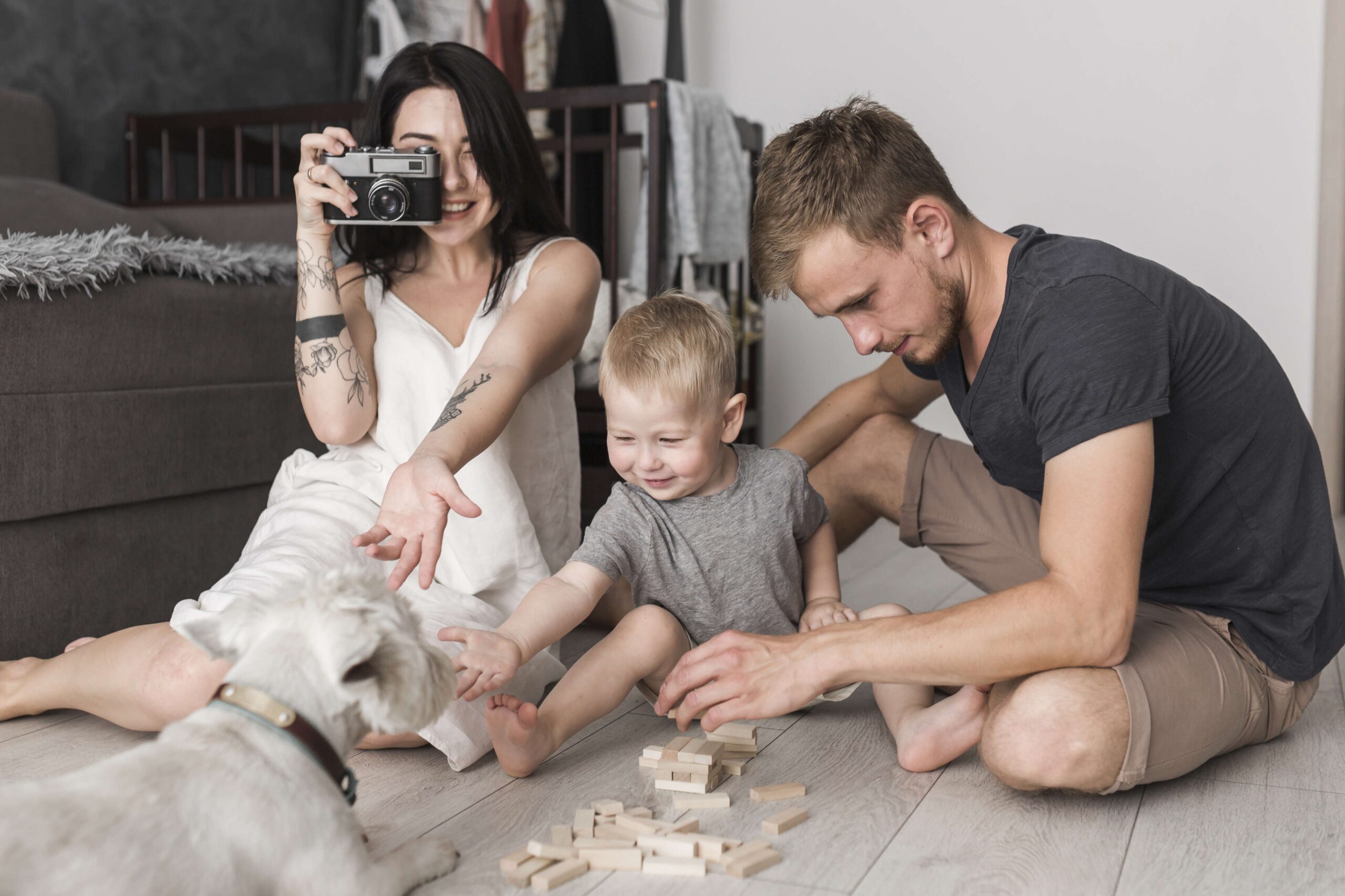 Family Photography Session at Home