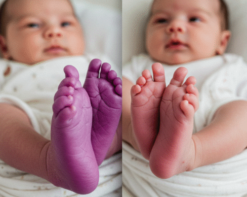 Purplish Feet