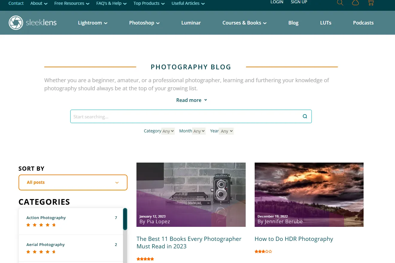 Photo Editing Blogs and Websites